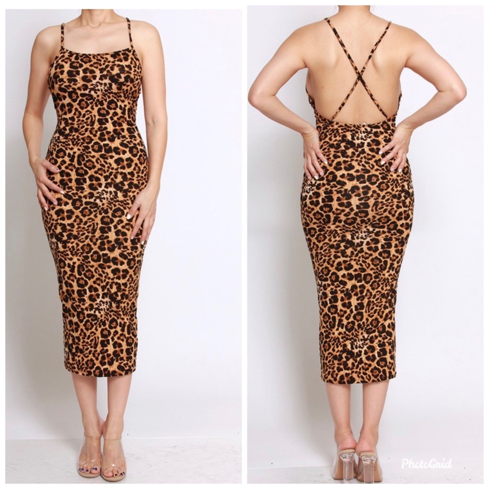 Leopard print dress